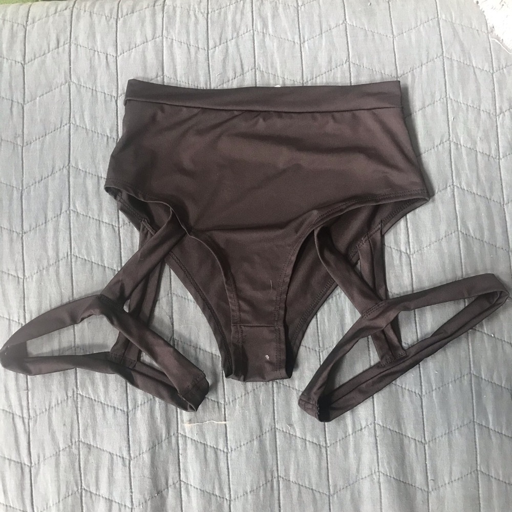 iHeartRaves Garter Black Booty Shorts Size Small